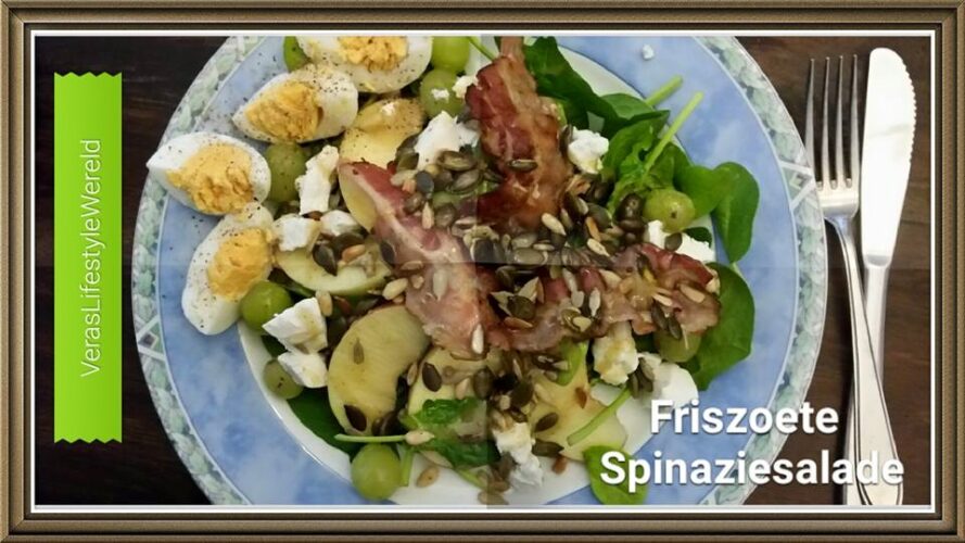 Friszoete Spinazie Maaltijdsalade - Keto & Lowcarb Recept