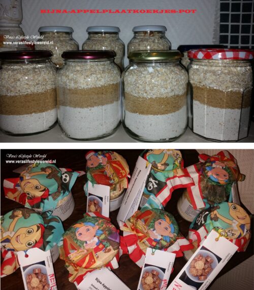 DIY recept bakmix pot | Appelplaatkoekjes Recept | Leuke Oudhollandse traktatie als cadeau en meal prep!