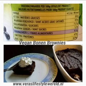 Recept vegan en glutenvrije zwarte bonen brownies