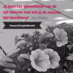Jij bent het gemiddelde van de vijf mensen met wie jij de meeste tijd doorbrengt - Jim Rohn