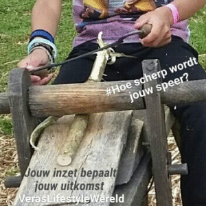 hoe scherp wordt jouw speer