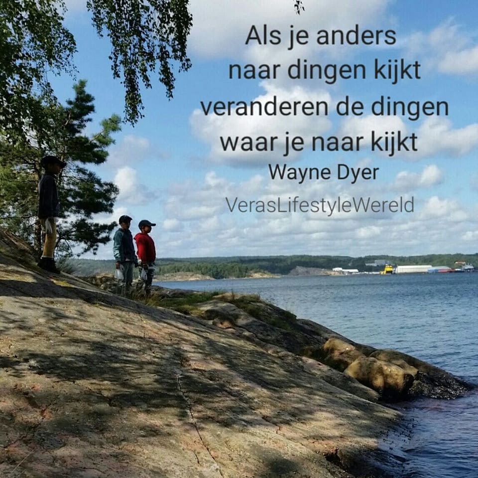 Als je anders naar dingen kijkt, veranderen de dingen waar je naar kijkt Wayne Dyer Vera's Als je anders naar dingen kijkt, veranderen de dingen waar je naar kijkt Wayne Dyer Vera's