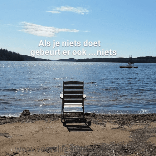 Als je niets doet, gebeurt er ook niets