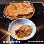 Recept vegan appel kaneel crumble cake &#8211; 50% minder suiker, Vera&#039;s Lifestyle Wereld