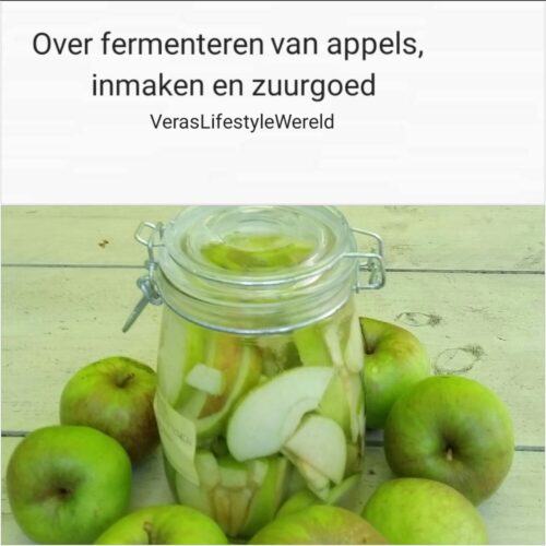 Over fermenteren van appels, inmaken en zuurgoed. Pak het recept op mijn site.