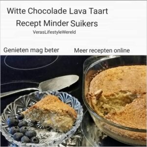 Witte Chocolade Lava Taart - Recept 75% Minder Suikers