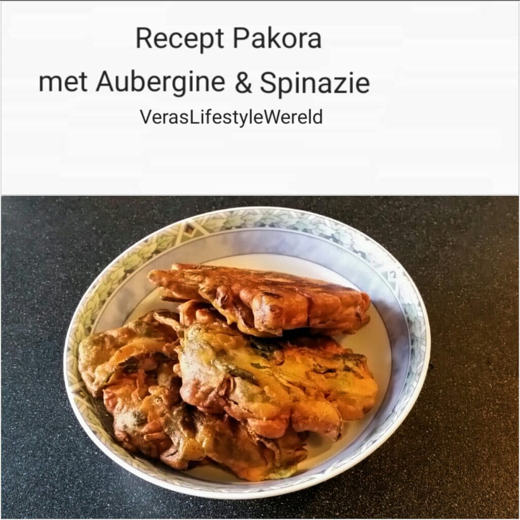 Recept pakora met aubergine en spinazie