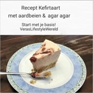 Recept Kefirtaart met aardbeien en agar agar