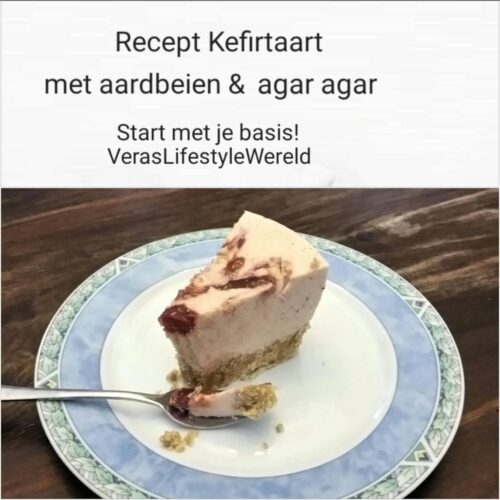 Recept Kefirtaart met aardbeien en agar agar