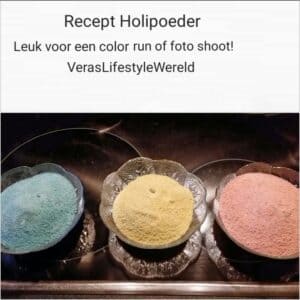 Recept holipoeder voor een color run of foto shoot