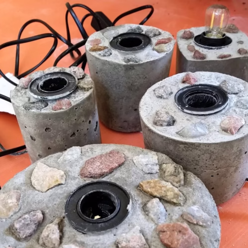 Hoe maak je zelf een stoere betonnen tafellamp