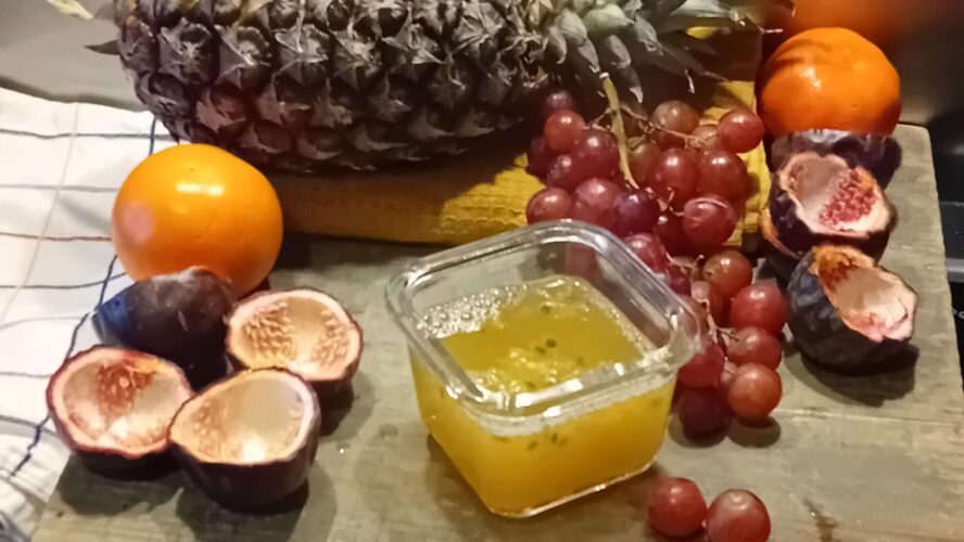 Recept granita van maracuja en groene thee