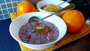 Paarse rijstepap recept | Romig en vegan | Max 5 ingrediënten