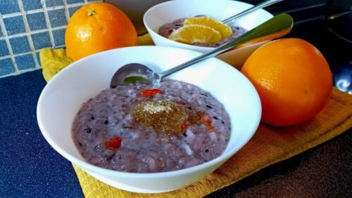 Paarse rijstepap recept | Romig en vegan | Max 5 ingrediënten