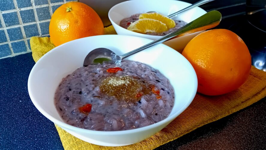 Paarse rijstepap recept | Romig en vegan | Max 5 ingrediënten