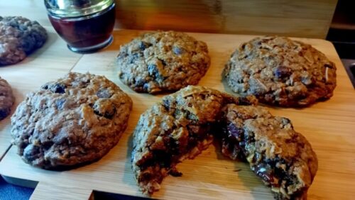Giant cowboy cookies | Chewy reuzenkoek | Glutenvrij recept