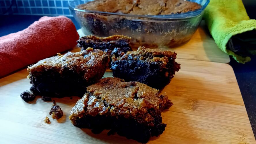 Brookie | Brownie met chocoladekoekjesdeeg | Glutenvrij recept