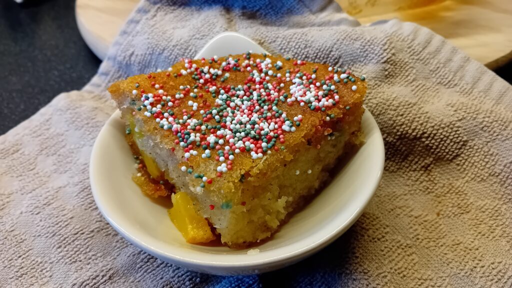 Surinaamse bojo met mango | Vegan en glutenvrij recept cassave cake