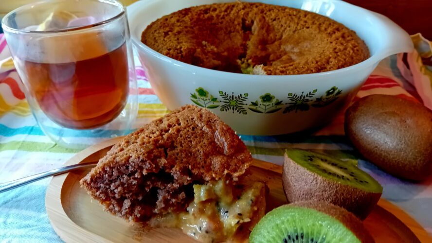 Bourgondische cake met kokos en kiwi | Glutenvrij recept