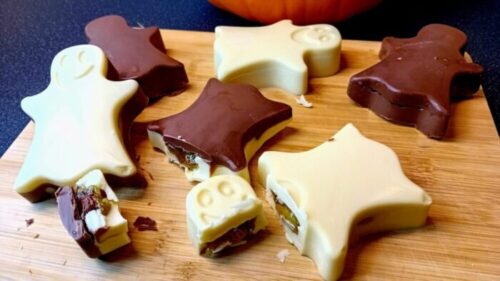recept Halloween chocolade | spookjes met groen slijm