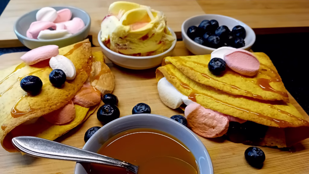 s'mores tortilla wraps dessert | viraal tiktok recept