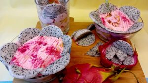 Roze tiramisu met pitaya | Kindvriendelijk | Surinaamse orgeade fusion recept | No bake cake
