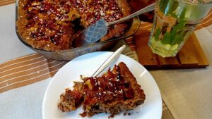 rabarbertaart met nectarines | vegan twist | fusion food recept